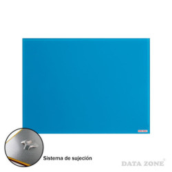 Pizarra de Vidrio Pared 45x60 Azul DATAZONE material-didactico