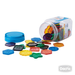 Botón Geométrico Traslúcido 260g DACTIC material-didactico