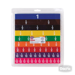 Fracciones 51 piezas DACTIC material-didactico