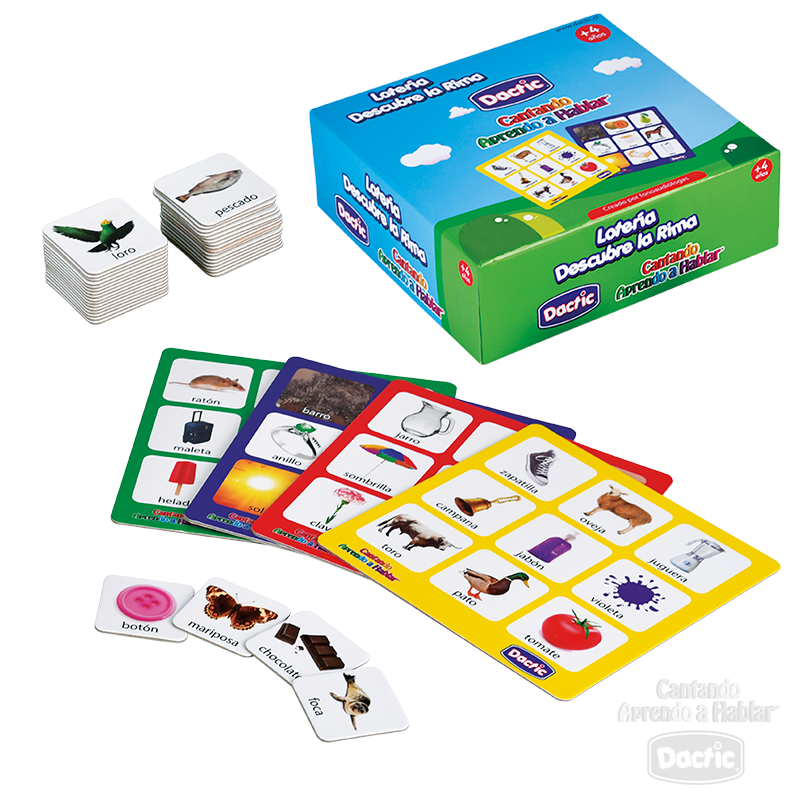 Lotería Descubre la Rima DACTIC material-didactico