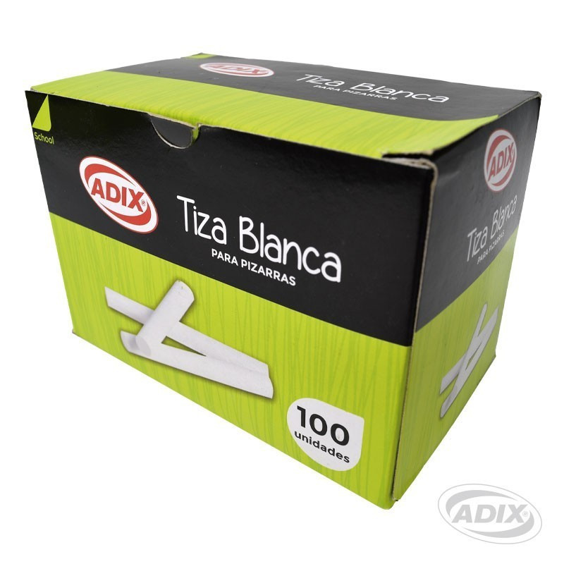 Tiza de color blanco 100 u CREATIVE material-didactico