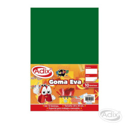 Goma Eva Verde ADIX material-didactico