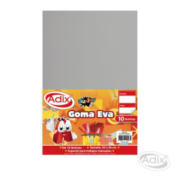 Goma Eva Gris ADIX material-didactico