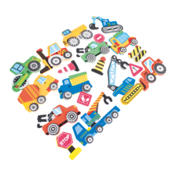 Sticker Goma Eva Transporte Surtido CREATIVE material-didactico