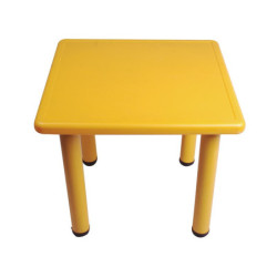Mesa Cuadrada 60x60x50cm Amarillo DACTIC material-didactico