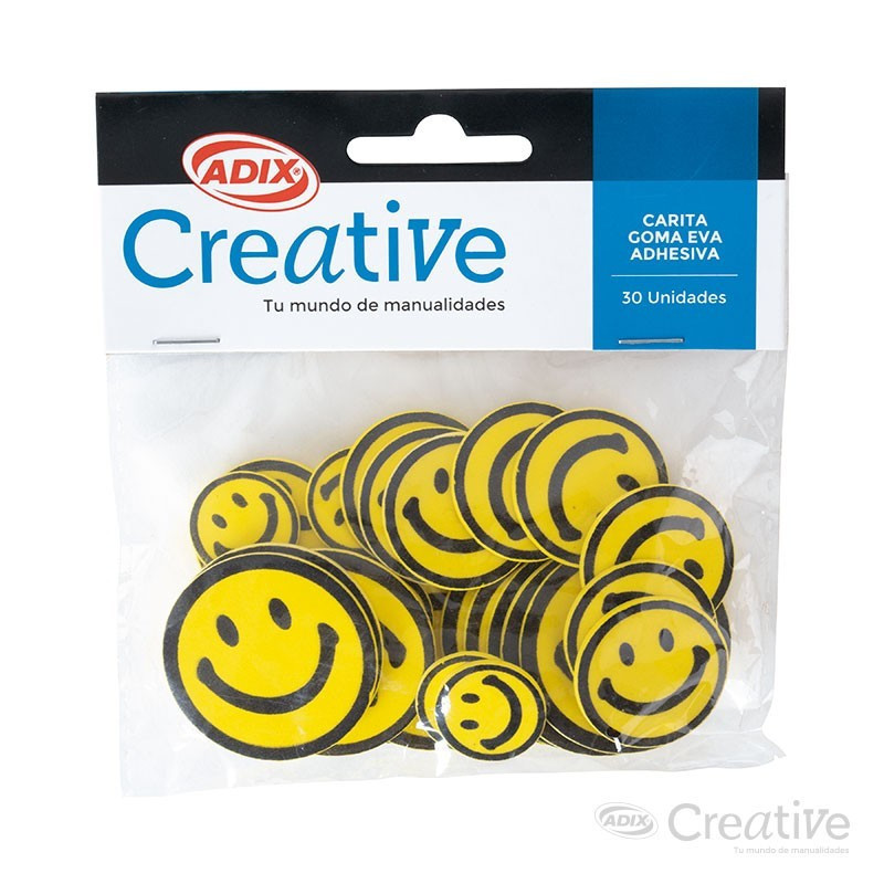 Carita Goma Eva Adhesiva CREATIVE material-didactico