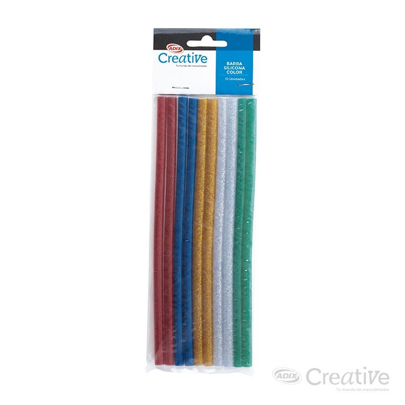 Barra Silicona de colores 20cm CREATIVE material-didactico