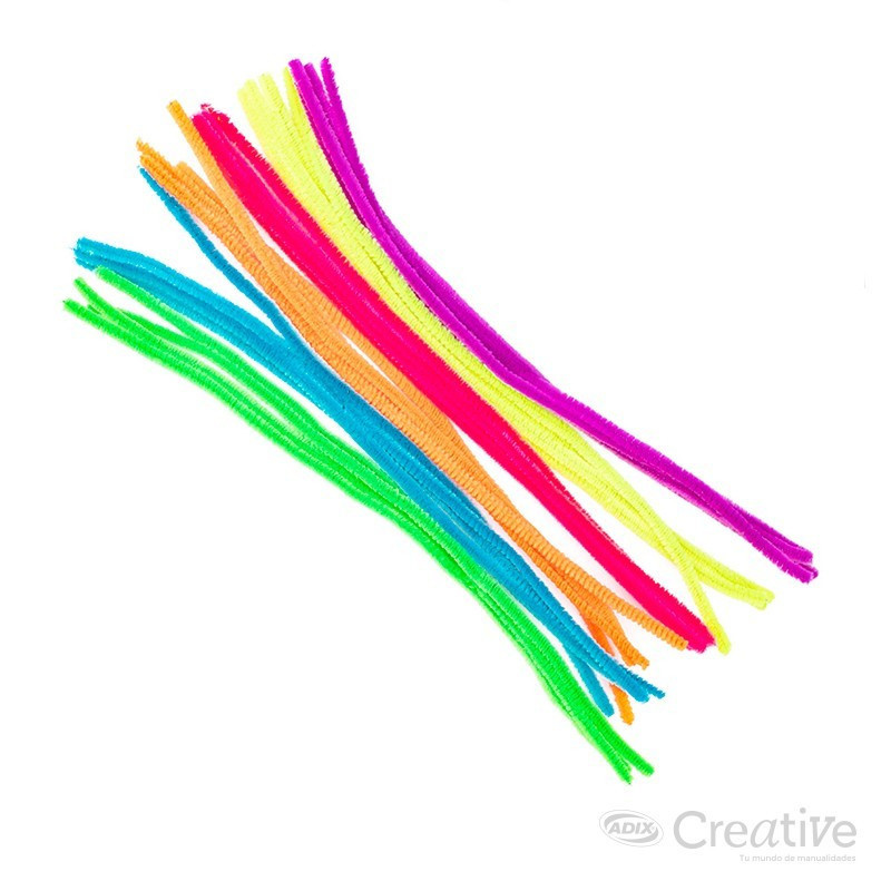 Varilla Chenille Neón 24u CREATIVE CREATIVE material-didactico