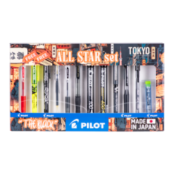 Set Lápices All Star The Black 10u Pilot PILOT material-didactico