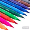 Marcador Doble Punta Fineliners/Brush Pen 12 Colores BRUYNZEEL BRUY...