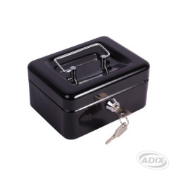 Caja Seguridad 15x12x8cm Negro ADIX material-didactico