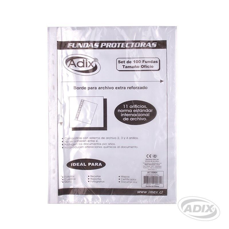 Funda Oficio 100 u ADIX material-didactico