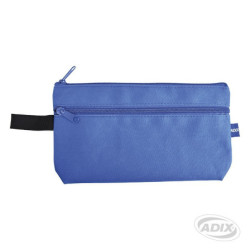 Estuche Escolar Doble Cierre Azul ADIX material-didactico