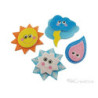 Sol y Nubes de Goma Eva Adhesiva CREATIVE material-didactico