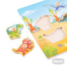Encaje con Mango Dinosaurios de Madera DACTIC material-didactico