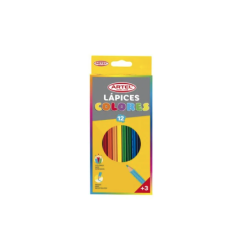 12 Lápices De Colores Largos Artel ARTEL material-didactico