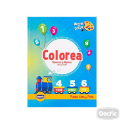 Libro para Colorear Número y Objeto DACTIC material-didactico