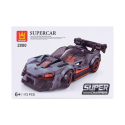 Súper Auto Deportivo Negro Armable - WANGE Wange material-didactico
