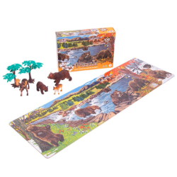 Puzzle Oso 108 piezas + Figuras WENNO material-didactico