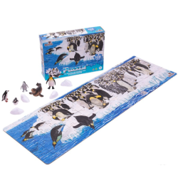 Puzzle Pingüino 108 Piezas + Figuras WENNO material-didactico