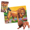 Puzzle León 36 piezas + Figura WENNO material-didactico