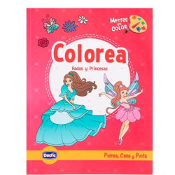 Libro Hadas y Princesas para Colorear DACTIC material-didactico