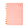 Cuaderno B5 c/ Pines Rosado Anillado SWORLD material-didactico