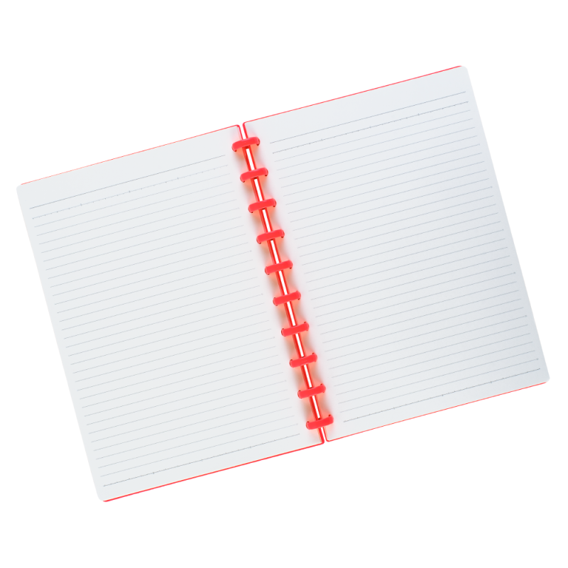 Cuaderno B5 c/ Pines Fucsia Anillado - Soy Didácticos