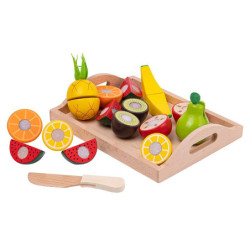 Frutas para Porcionar de Madera DACTIC material-didactico