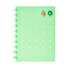 Cuaderno B5 c/ Pines Verde Agua Anillado SWORLD material-didactico