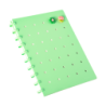Cuaderno B5 c/ Pines Verde Agua Anillado SWORLD material-didactico