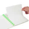 Cuaderno B5 c/ Pines Verde Agua Anillado SWORLD material-didactico