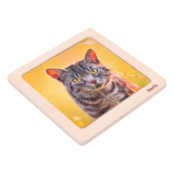 Puzzle Gato Madera DACTIC material-didactico