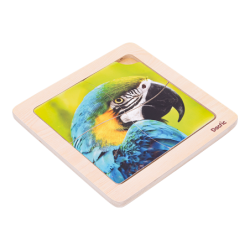 Puzzle Loro de Madera DACTIC material-didactico