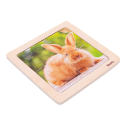Puzzle Conejo de Madera DACTIC material-didactico