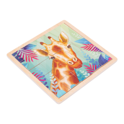 Puzzle Jirafa Madera 25 Piezas DACTIC material-didactico