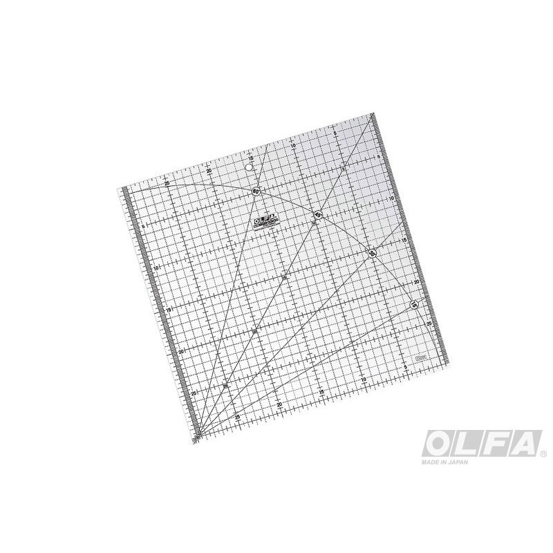 Regla Acrílica Transparente de 30 x 30cm. OLFA material-didactico