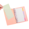Agenda Pin A6 Rosado c/ 4 Anillos SWORLD material-didactico