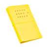 Agenda Pin A6 Amarillo c/ 4 Anillos SWORLD material-didactico