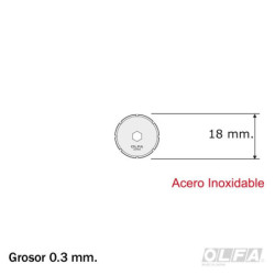 Repuesto Cuchilla Prepicado PRC-2 2 unidades OLFA material-didactico