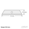 Repuesto Cortador SK-4 Grande 50 unidades OLFA material-didactico