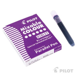 Cartucho Lapicera Parallel 6u Violeta PILOT PILOT material-didactico