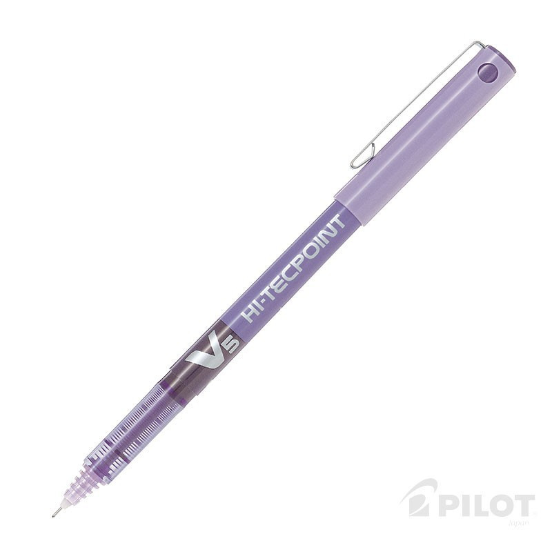 Lápiz Tinta HI-TECPOINT V5 Violeta PILOT PILOT material-didactico