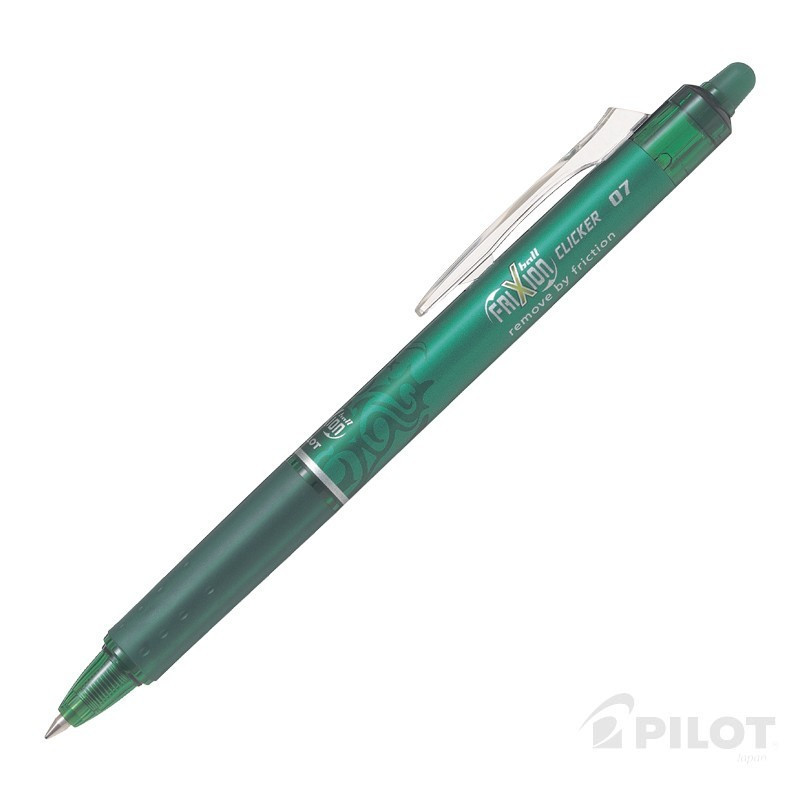 Lápiz Gel FRIXION CLICKER 0.7 Verde PILOT PILOT material-didactico