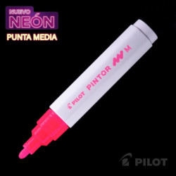 Marcador PINTOR Medio Neón Rosado Pilot PILOT material-didactico