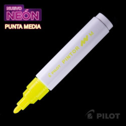 Marcador PINTOR Medio Neón Amarillo Pilot PILOT material-didactico