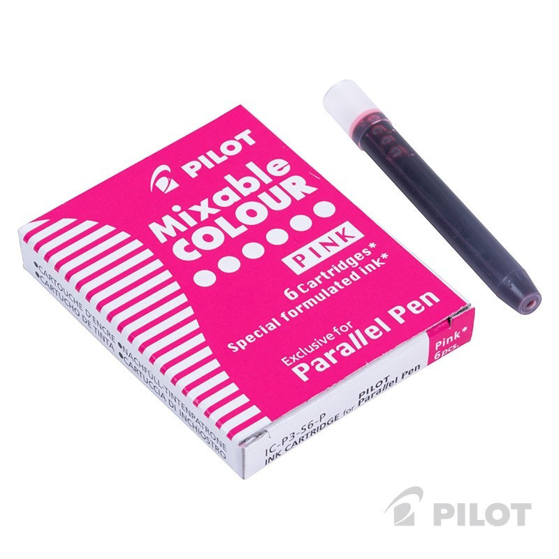 Cartucho Lapicera Parallel 6u Rosado PILOT PILOT material-didactico