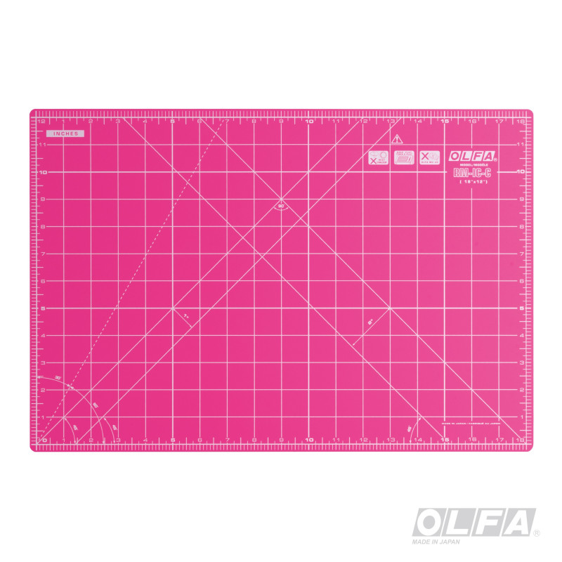 Plancha Salvacortes 45x30cm Rosa OLFA material-didactico