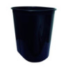 Papelero Plástico Negro ARTESCO material-didactico