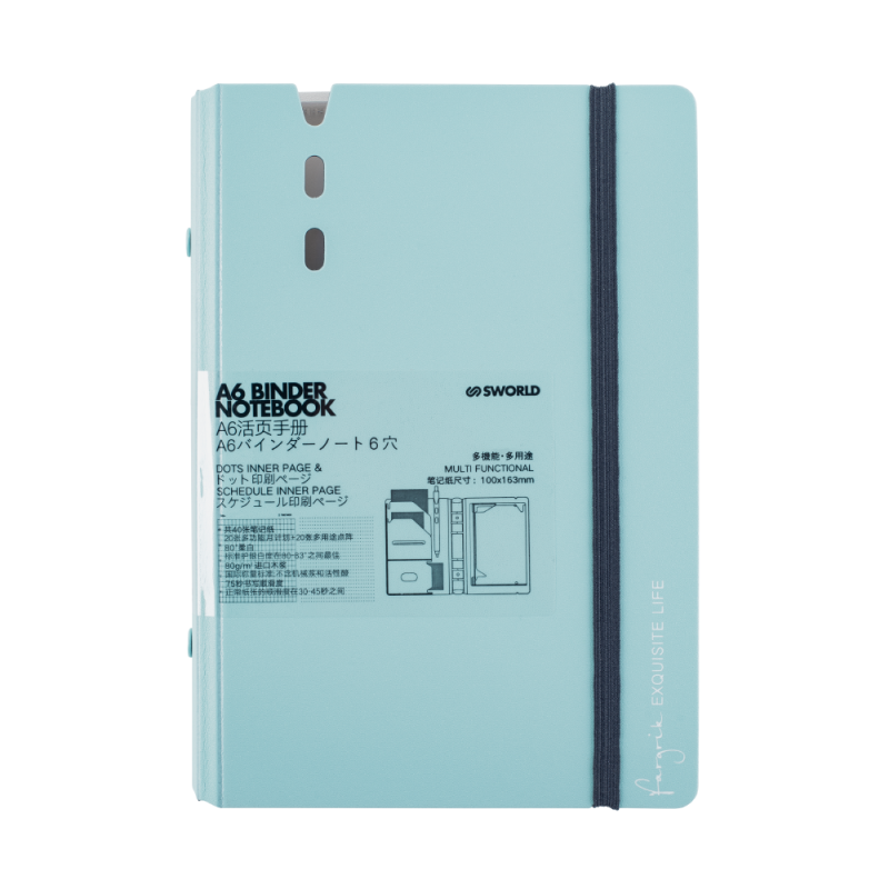 Agenda A6 Celeste c/ Hoja de Repuesto SWORLD material-didactico